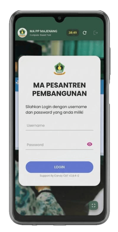 Screenshot of Aplikasi CBT MAPP